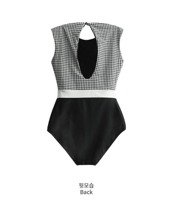 Mina_Swimsuit_韩版复古格仔高腰运身泳衣_Mina_Closet