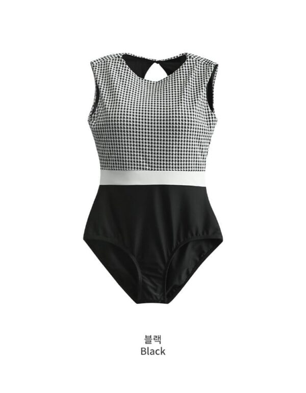 Mina_Swimsuit_韩版复古格仔高腰运身泳衣_Mina_Closet