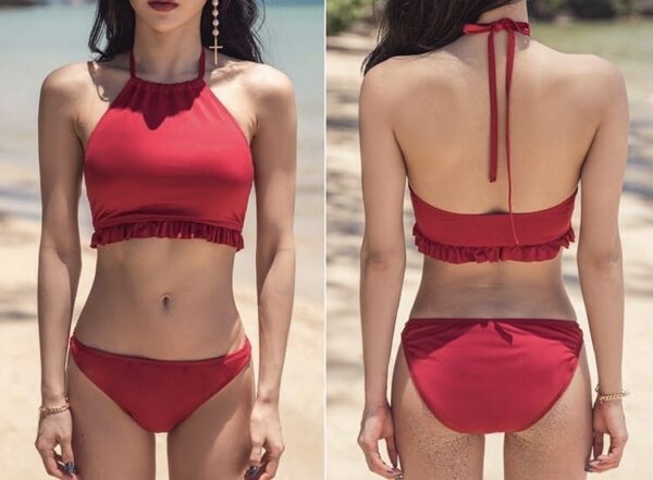 Mina_Swimsuit_泰版入膊復古兩件式泳衣_Mina_Closet
